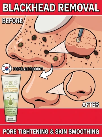 Facial Cleanser: Clears Blackheads, Exfoliates, Reduces Blackheads, Minimizes Pores, Controls Oil – Facial Care