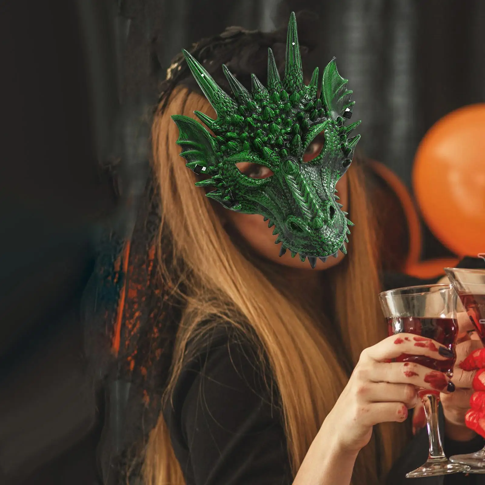 Eujgoov Masque Dragon 3D En Mousse PU – Crâne De Chèvre Réaliste Pour Halloween, Carnaval Et Cosplay Adulte, Léger Et Réutilisable