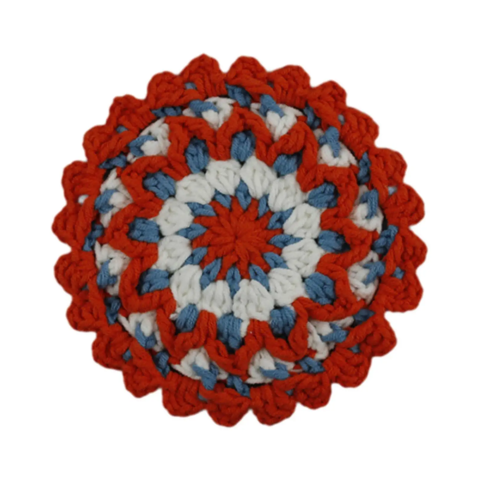 

Weave Round Placemat Farmhouse Decorative Heat Insulation Pad Circle Water Absorbent for Patio Kitchen Desk Wedding Coffee Table