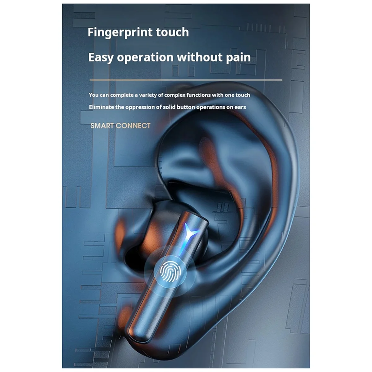 سماعة بلوتوث ENC للحد من الضوضاء، عرض Ai، سماعات بلوتوث، سماعات ستيريو، سماعات أذن لاسلكية رياضية مع ميكروفون