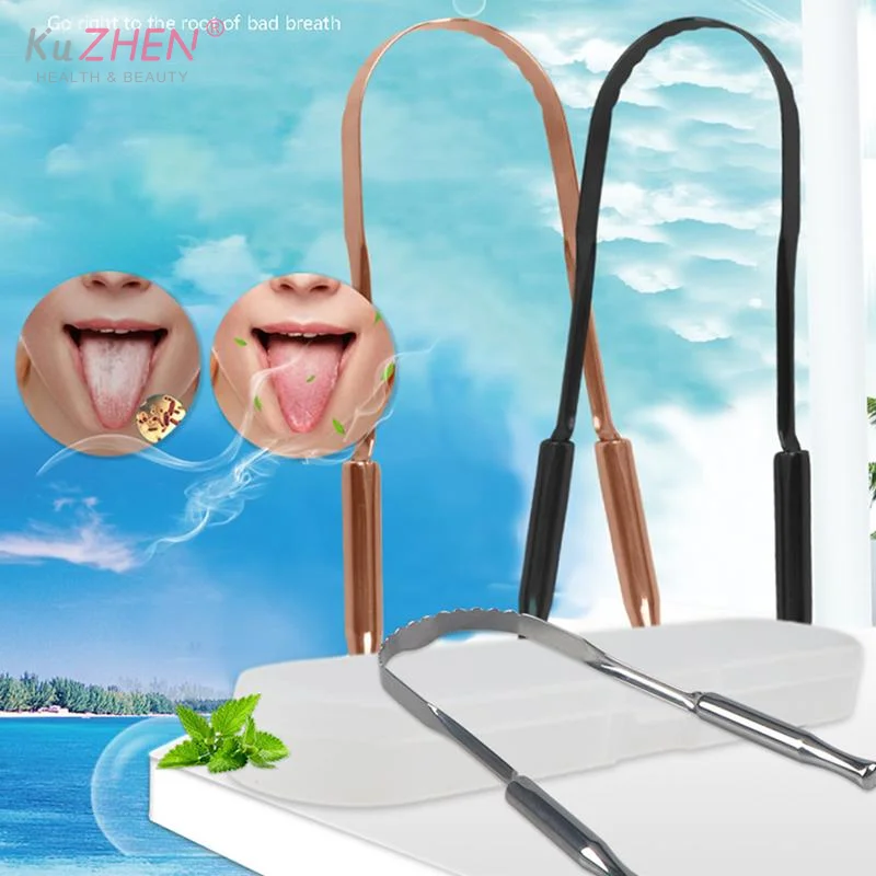 

Скребок для чистки зубов из нержавеющей стали с футляром для хранения, зубная щетка-очиститель