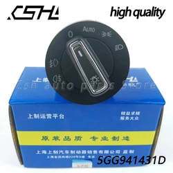 5GG941431D Car headlight control knob Switch Button for Vw Golf MK7 Tiguan 2015 replace 5G0941431BD 5GG941431 5G0941431BD