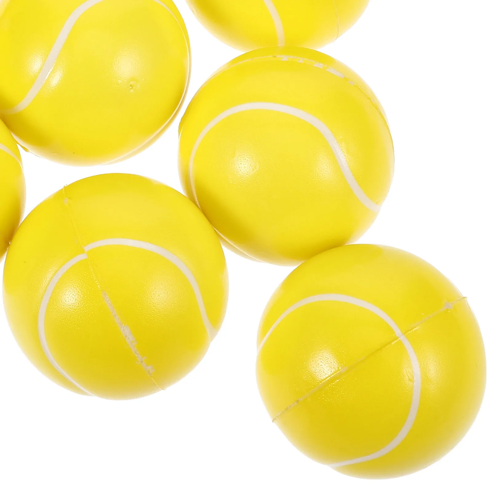 Mini balles de Tennis jaunes de 5cm, 12 pièces, jouets à presser, cadeaux de fête pour enfants, balles sensorielles, jouets de décompression