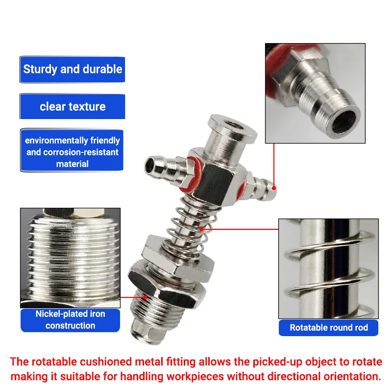 5Pcs/pack M12-11 Series Specialized Metal Fittings For Suction Cups Adapter M12-L45-11 M12-L50-11 Mechanicalarm Accessories