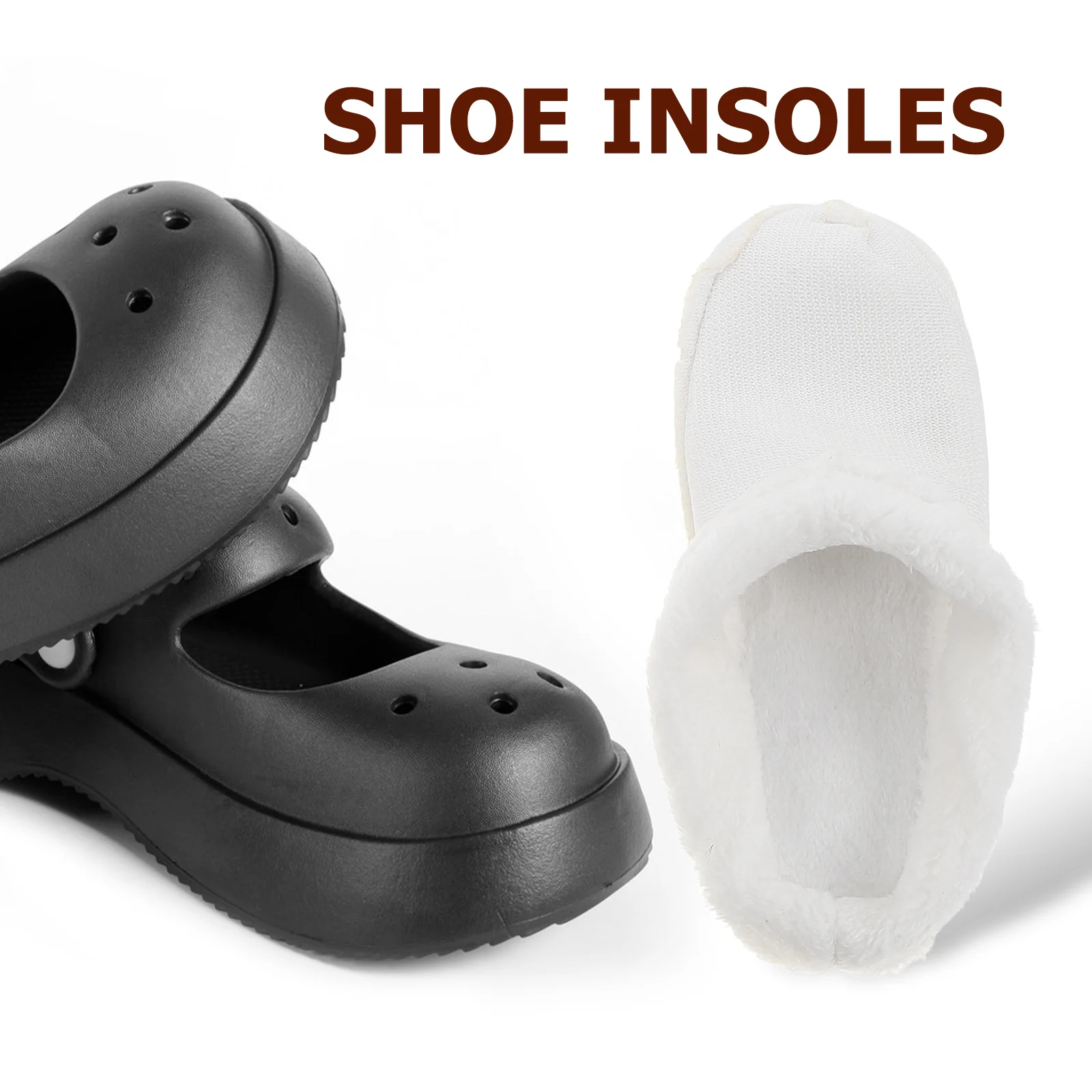 Thermal Cover Shoes Liners Clogs Insoles Warmer Fleece Winter Slippers Crease Protector