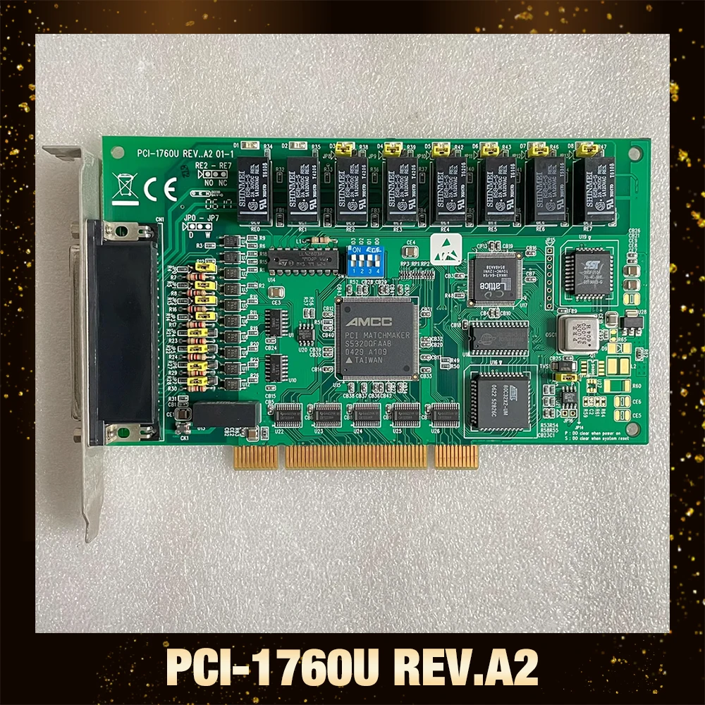 For Advantech PCI-1760U REV.A2 8-channel relay PCIE data acquisition card isolation input card