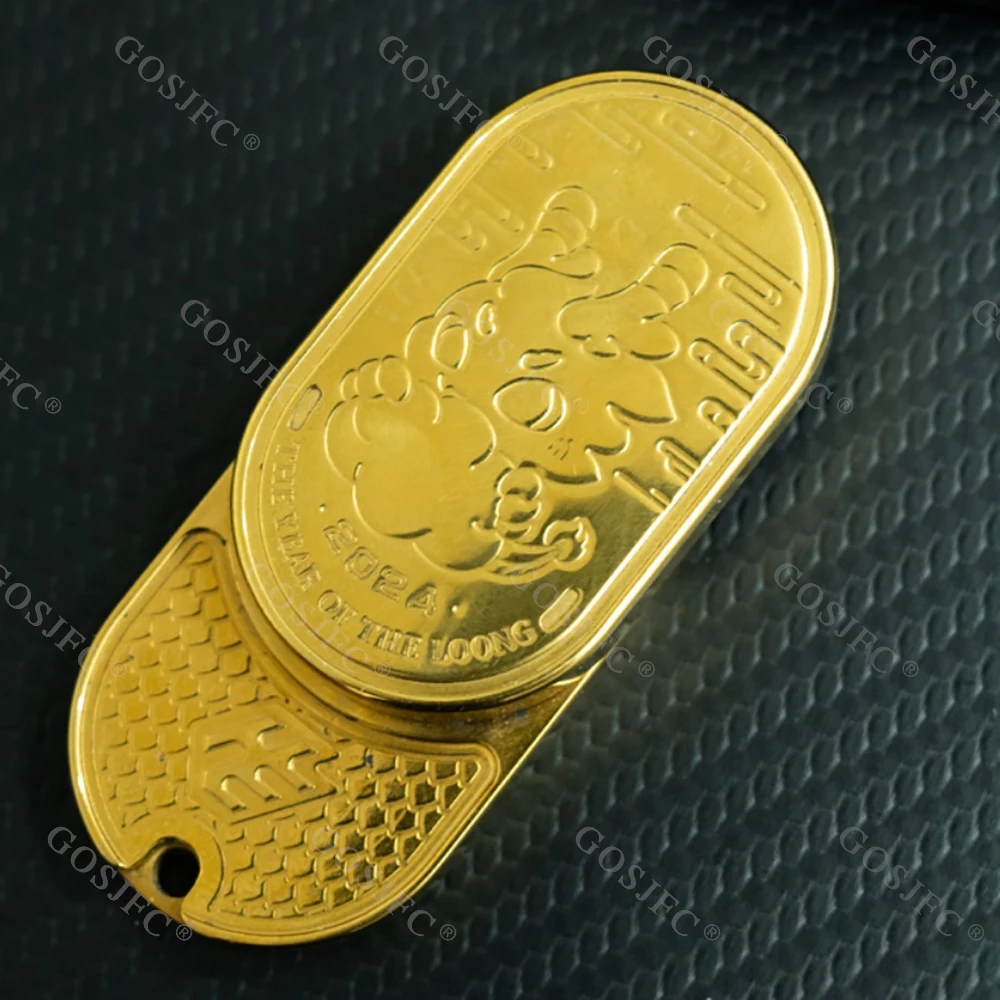 HE EDC LINGYUN 3.0 フィジェットスライダーは左右に360度回転します