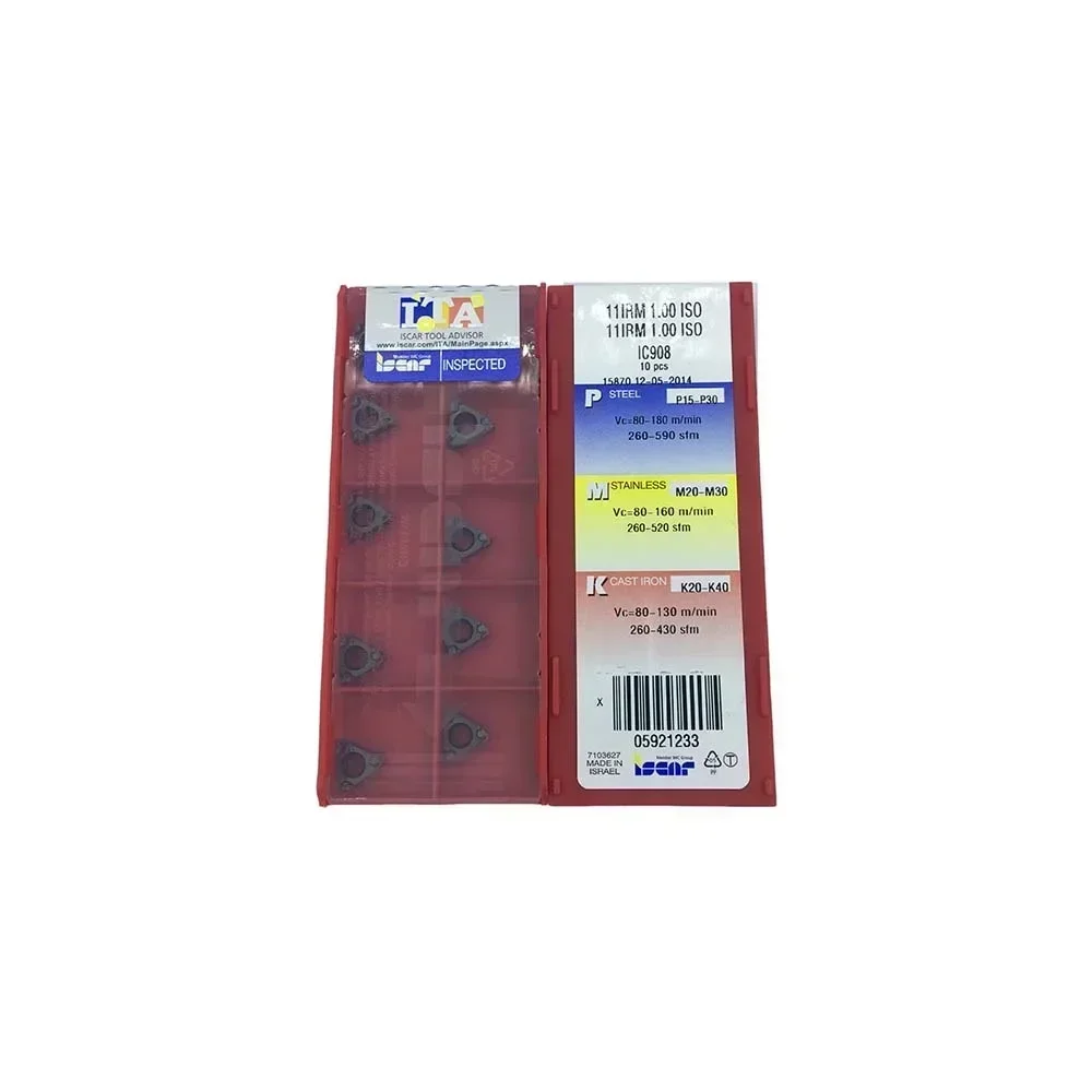 

100% Original 11IRM 1.50 2.00 3.00 1.75 1.25 ISO IC908 Threading Turning Carbide Inserts Blades Theading Insert