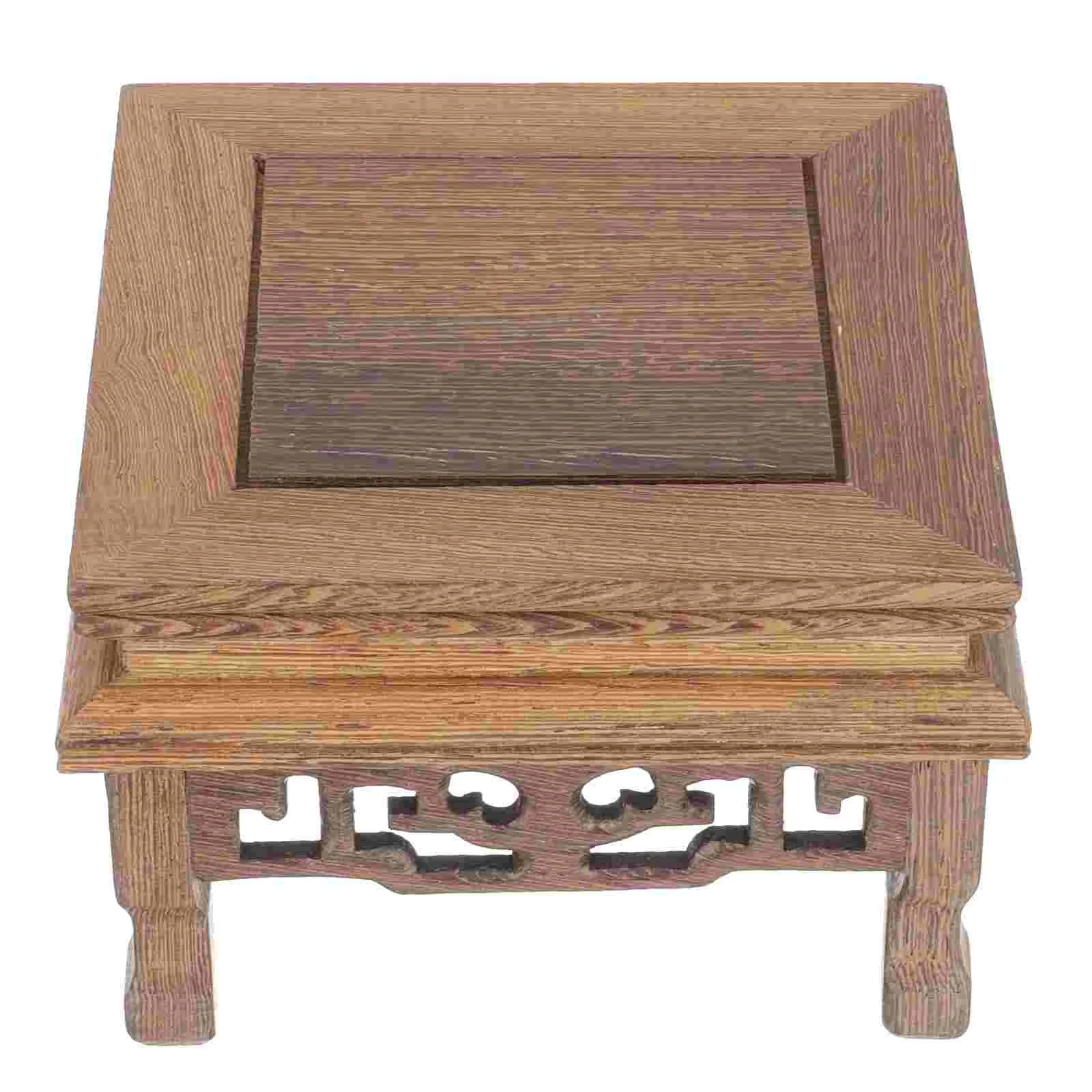 

Plant Stand Indoor Trays for Pots Planter Display Pedestal Wooden Flower Base Vase Flowers