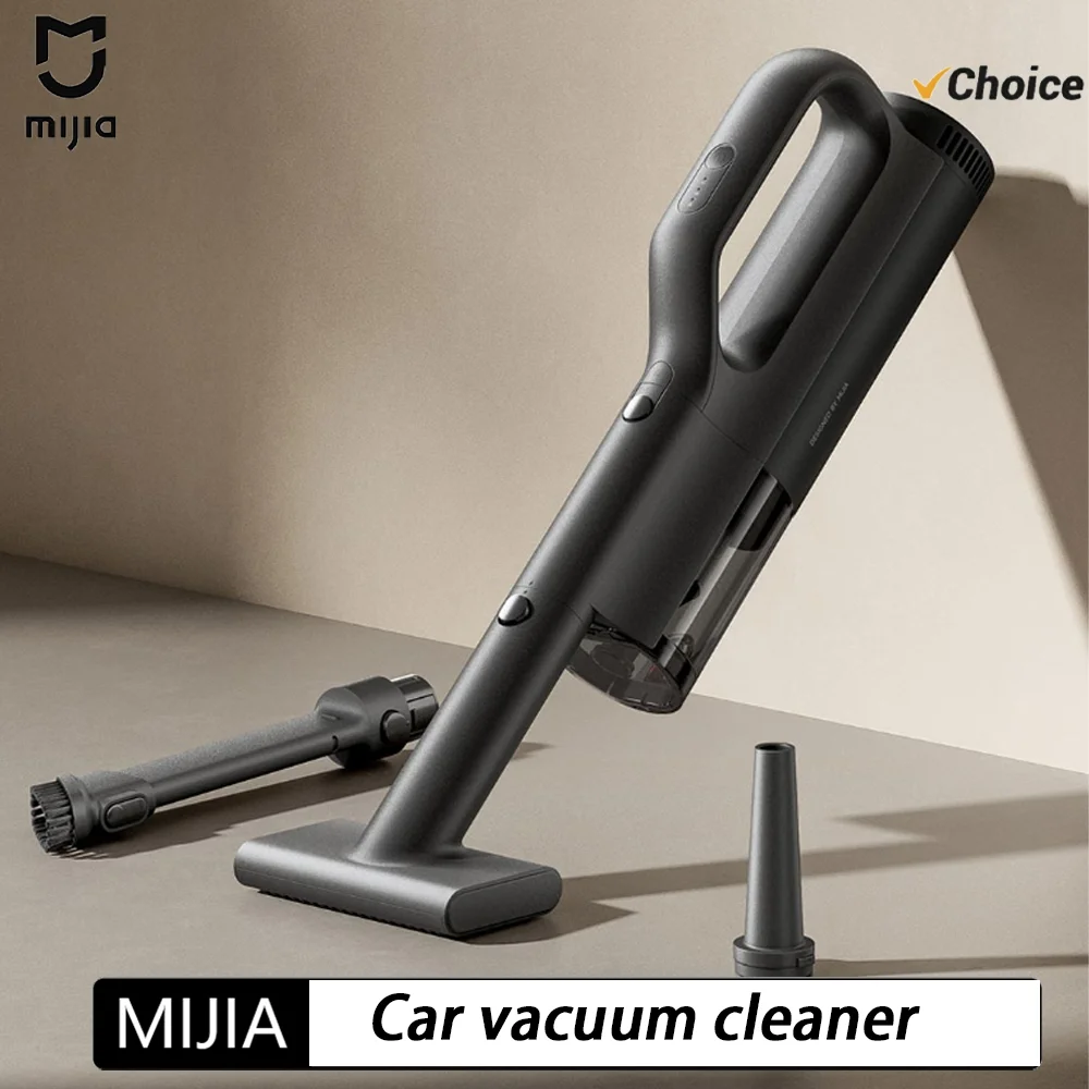 NEW MIJIA Car Vacuum Cleaner 21kPa Suction 150mL Dust Cup 2400mAh Battery Washable Filter Element For Car Cleaning