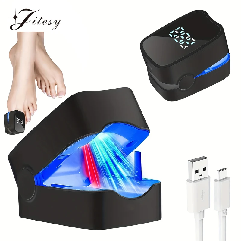 Nail Fungus 905nm Infrared Light 470nm Blue Light Onychomycosis Nail Fungus Cleaning Light Device USB Charge NailSalon
