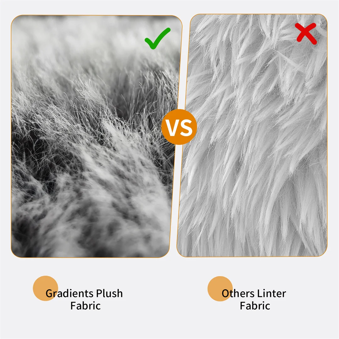 180cm Giant Dog Bed, Human Size Foldable Orthopedic Pet Bed with Plush Cover, Extra Large Calming Dog Mattress