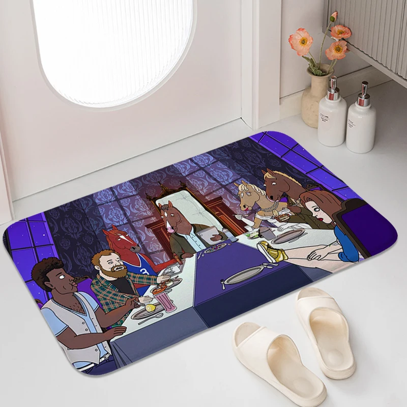 Non Slip Carpet Z-Bojack Horsemans Bedroom Kitchen Mat House Interior Entrance Anime Aesthetic Funny Doormat Door Rugs Baths