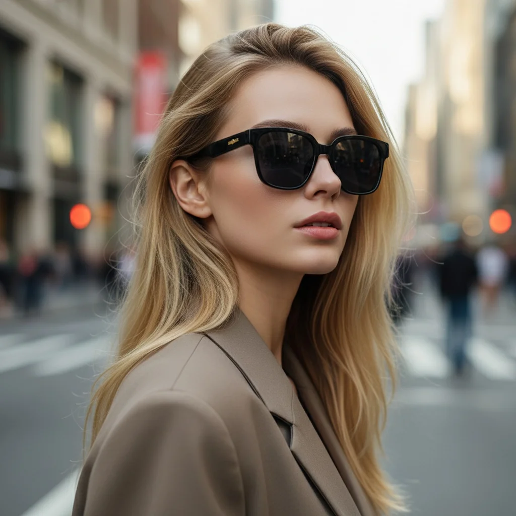 Macaron Color Square Large Frame Sunglasses Unisex UV400 Protection Summer Fresh Commuter Sunglasses 5282