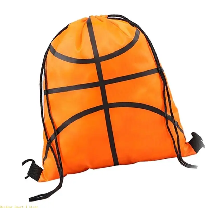 

A0KA Gym Backpacks Bag for Football Basketball Volleyballs Drawstring Backpacks Bag