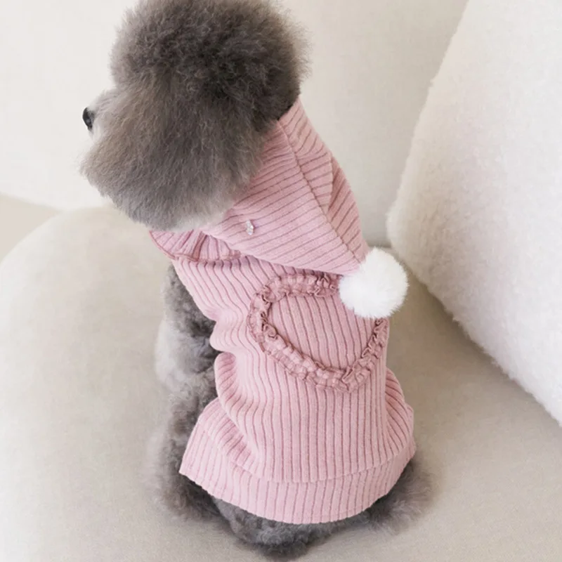 

2025 1/Set Pet Christmas Clothes New Year Winter Cute Corduroy Bottoming Shirt Thickened Striped Cat Clothing Pet Vest + Hat