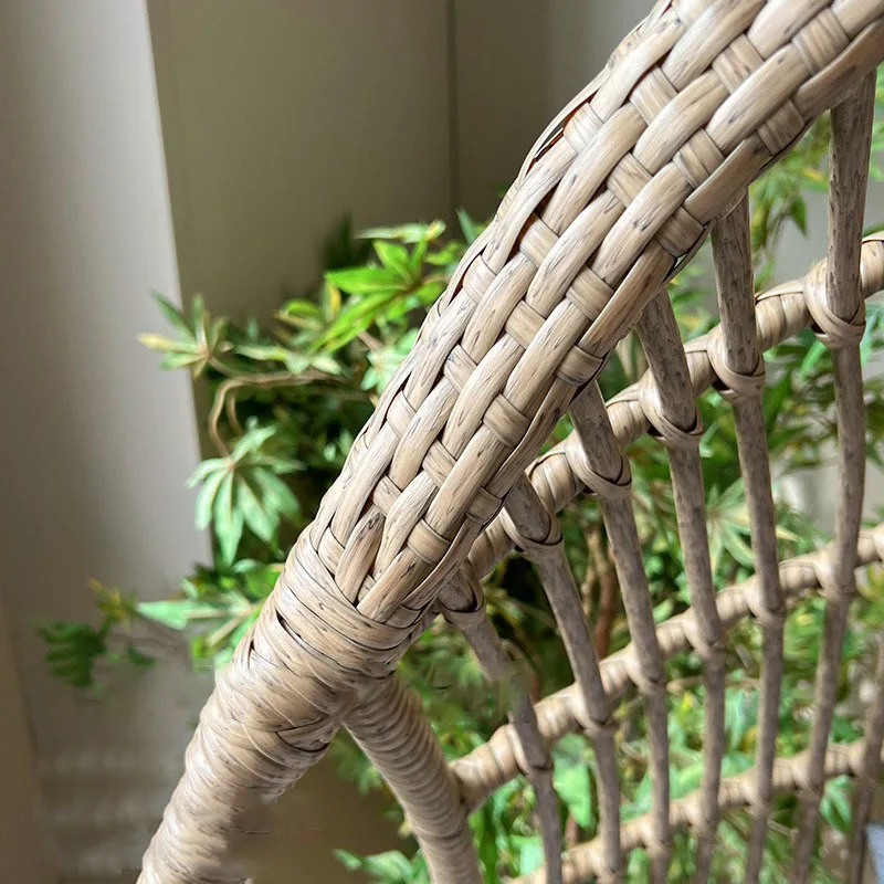 Sedia sospesa altalena cestino in Rattan amache da balcone terrazza esterna sedia a dondolo mobili per il tempo libero altalene circolari con supporto