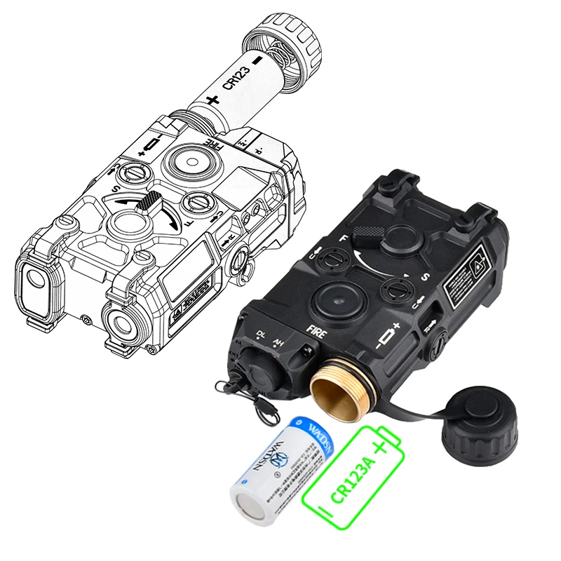 WADSN تكتيك مصباح يدوي نقطة حمراء تهدف أحمر أخضر أزرق نايلون OGL مؤشر مسدس هواء عسكري Ar 15 ملحقات البندقية 20 مللي متر دليل السكك الحديدية