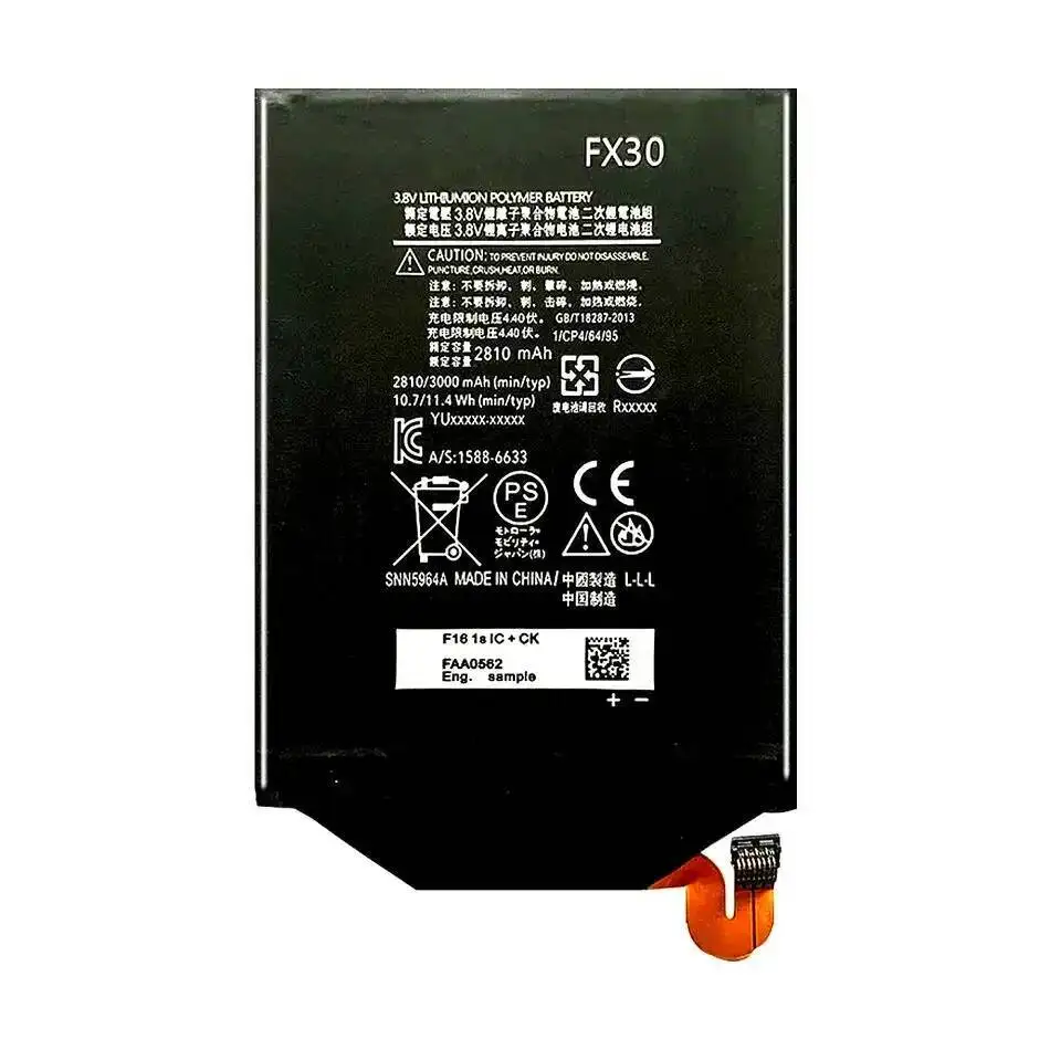 بطارية الهاتف المحمول FX30 3000Mah لموتورولا موتو X Pure Edition Style X + 2 XT1570 XT1572 XT1575