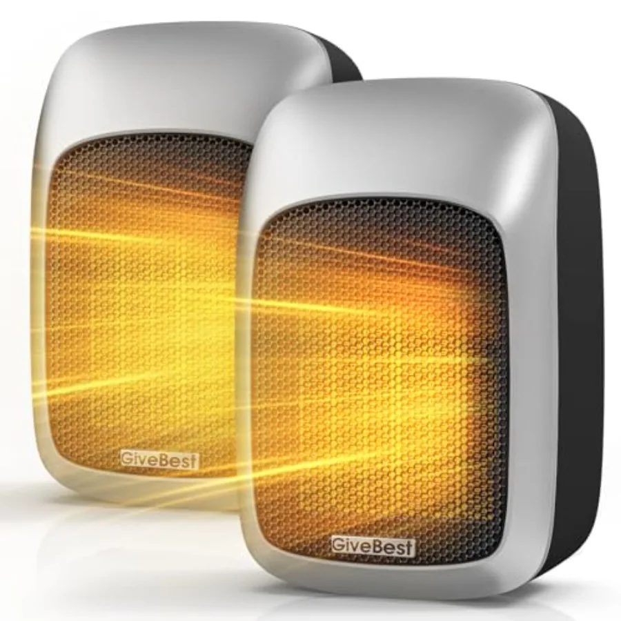 

Plug in Wall Space Heater 800W with Remote Adjustable Thermostat 12H Timer LED Display for RV Home Office Bathroom Indoor Use B