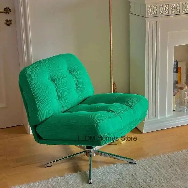 

Retro sofa chair leisure chair rotatable living room leisure single sofa chair creative designer single chairs metal