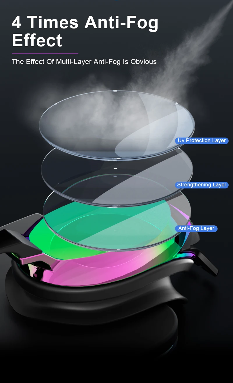 JSJM Professionelle Antibeschlag-Schwimmbrille für Erwachsene – UV-Schutz, verstellbare Silikon-Passform für Männer und Frauen, Unisex-Design – Detail 2