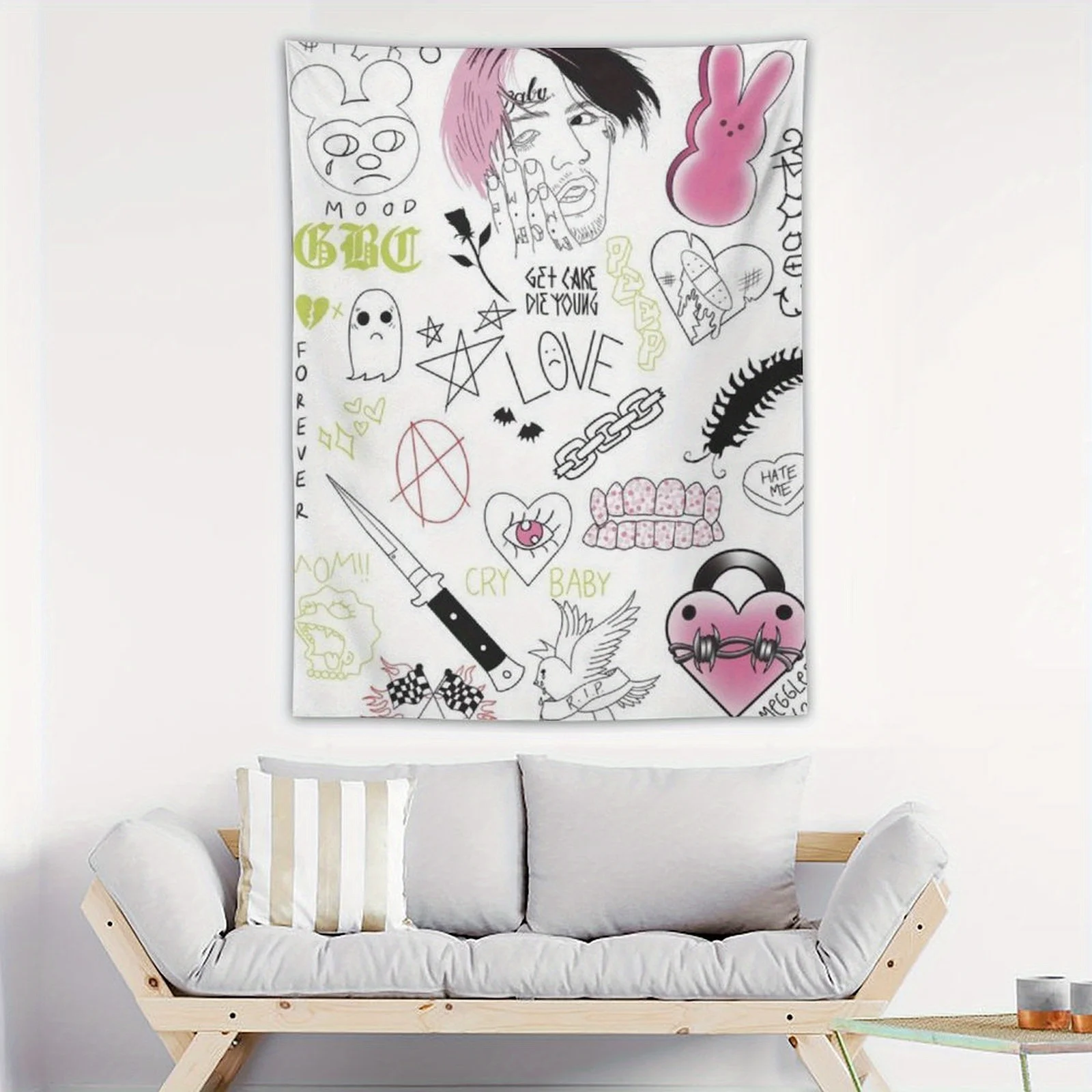 Artistic Tapestry - Unique Design for Home Decor - Adds Bold and Playful Style and Creative Vibes to Any Room
