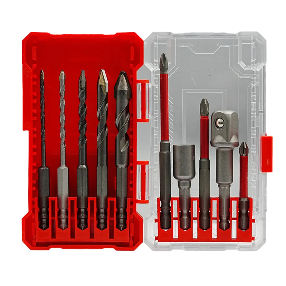 1Set Steel Drill & Screwdriver Bit Multi-Function For Combo Kit Home Repair Tool For Home Renovations Appliance Maintenance
