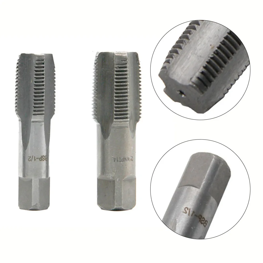 1/2 3/4 Inch Screw Tap HSS Taper Pipe Tap NPT Metal Screw Thread Repair Tap For Damaged Water Pipe Broken Bolt Screws Remove Too