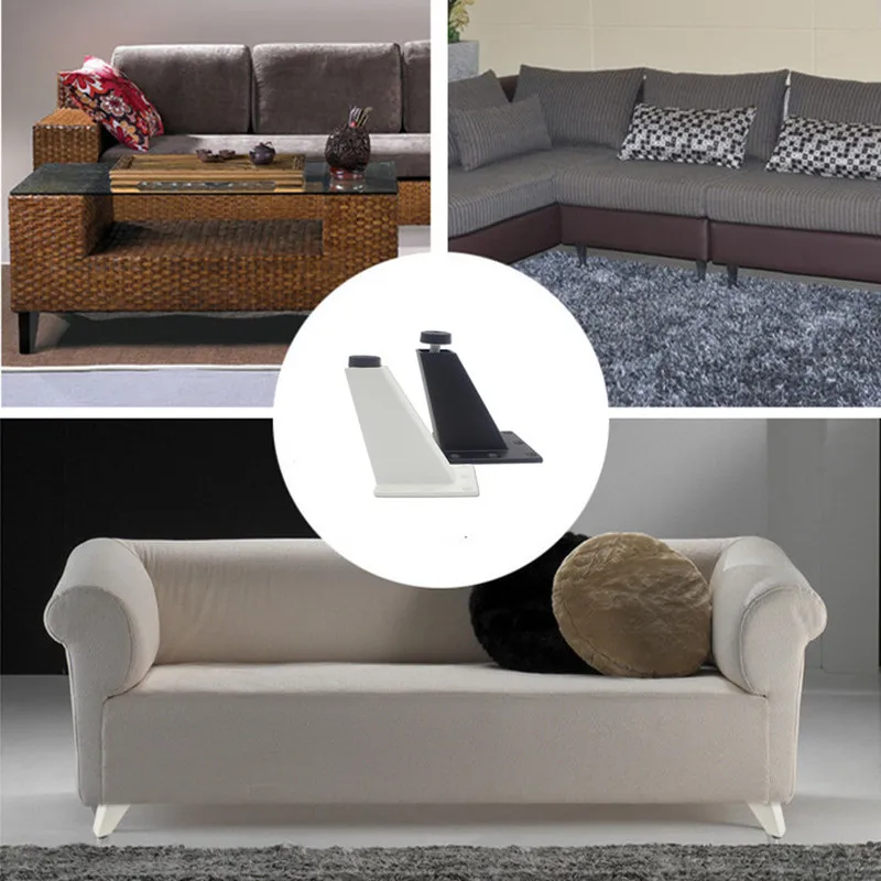 1 Piece of 8cm-10cm Aluminum Alloy Cabinet Legs Adjustable Height Office Furniture Legs Sofa Bed Anti Slip Support Feet Hardware
