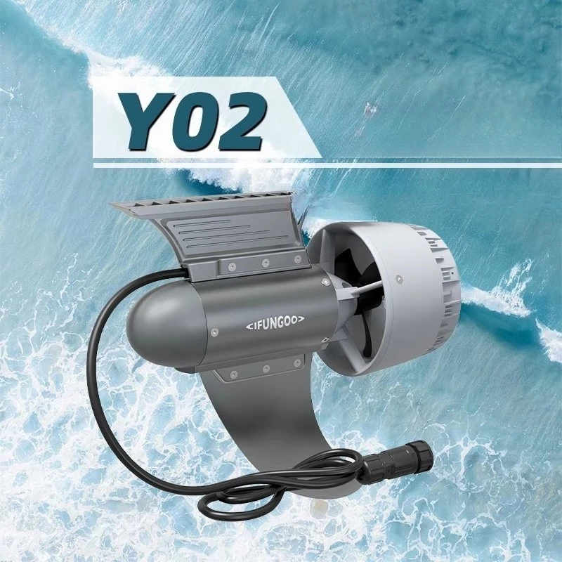 Y02 500W Electric SUP Motor 3-Speed 3-8km/h Thrust 10kg Inflatable Paddle Board Accessories Leisure Motor Fin Propeller