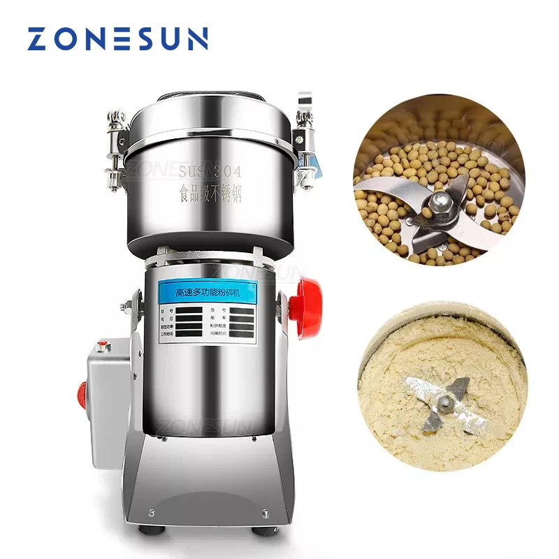 ZONESUN 2000g Household Powder Dry food Coffee Tea Grinder