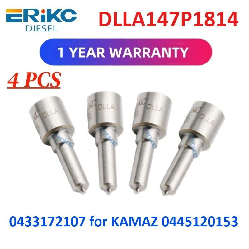 

Форсунка дизельного топлива DLLA147P1814 OEM 0 433 172 107 DLLA 147P 1814 Распылитель топлива 0433172107 для KAMAZ 0445120153
