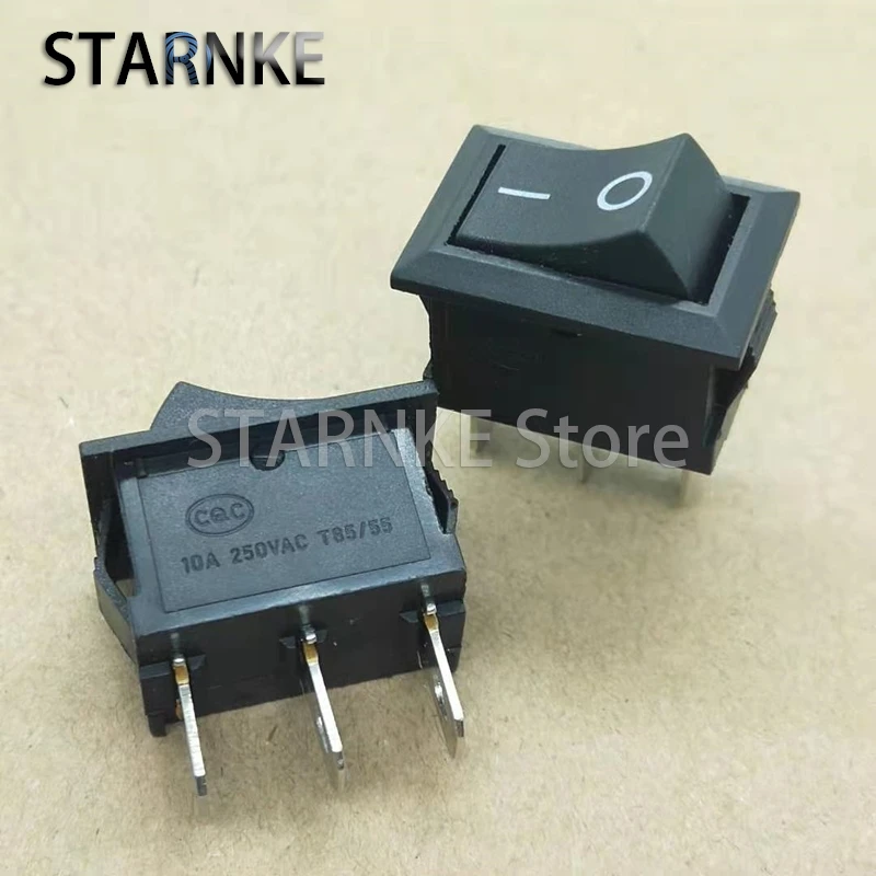 10PCS XW603 Rocker Switch 3Pins 2 Position 15*21MM boat-shaped Rocker Power Button 250V 10A Copper Feet