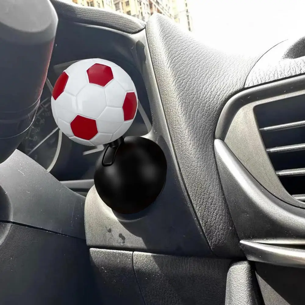 Car One-button Start Decoration Universal Push Start Button Cover Soccer Shape Car Start Button Cover Universal Size for Engine