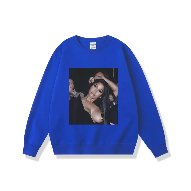 Rapper Nicki Minaj Sexy Art Aesthetic Graphic Pullover Men Women Fashion Sweatshirt Unisex Fleece Cotton Pullovers Sweatshirts