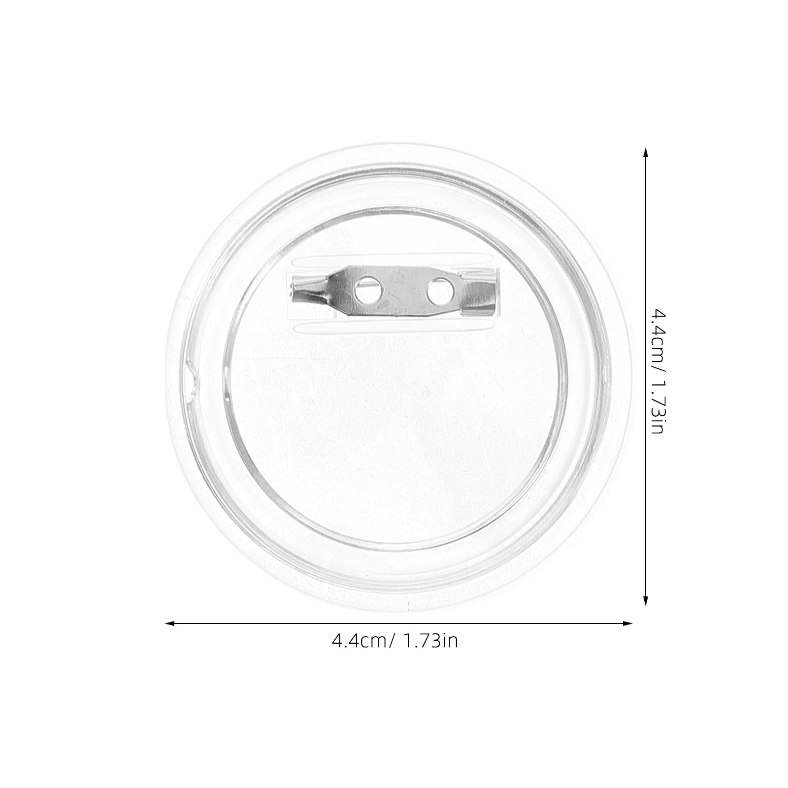 25 pièces broches à boutons transparents bricolage Badge artisanat Kit Badges ronds en acrylique pour Photos personnalisées projets d'art scolaires paquet en vrac