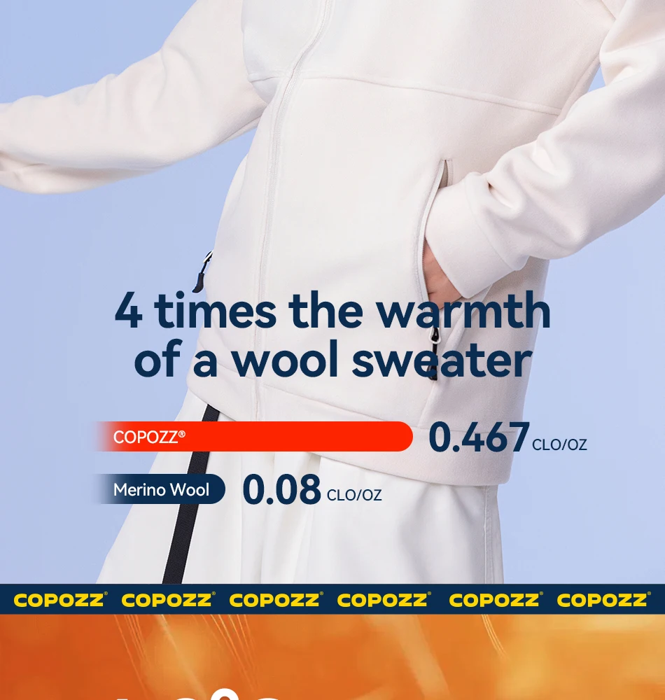 COPOZZ Winter Frühling Warme Fleece Jacke Männer Frauen Reine Farbe Sweatshirt Mäntel Outdoor Schnee Ski Jacke Linner Weibliche Erwachsene – Detail 5