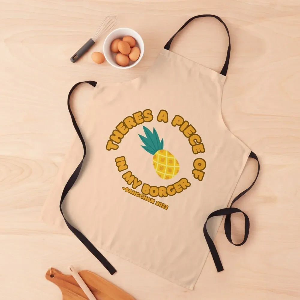 Bangchan There's a piece of Pineapple in my Borger Apron barber men Restaurant Kitchen Equipment Waterproof women Apron