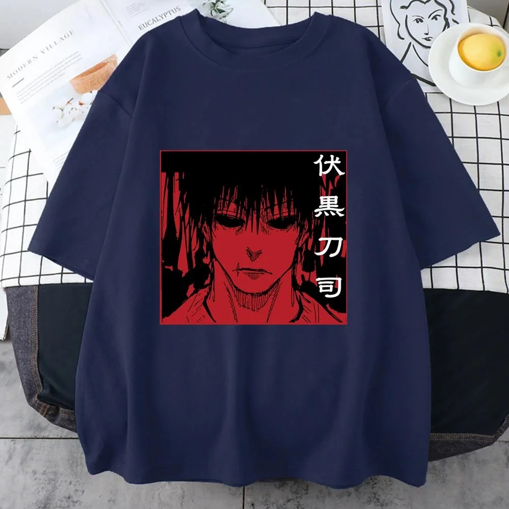 Hot Anime Fushiguro Toji Graphic Printed T-Shirt Men's Women's Outdoor Cool Street Round Neck Short Sleeve Harajuku T Shirt