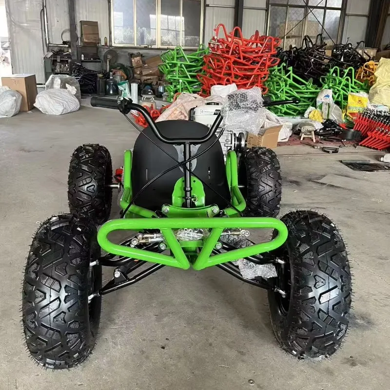 212CC 4-Stroke Petrol-Powered Pedal Go Kart All-Terrain Off-Road Chain Drive for Adults 70km/h Max Speed