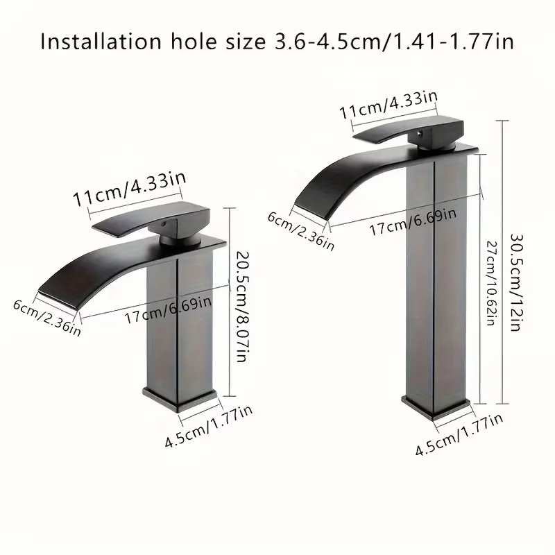 Pure White Waterfall Faucet for Home Use, Bathroom Basin Tap, Hot And Cold Water Sink Faucet