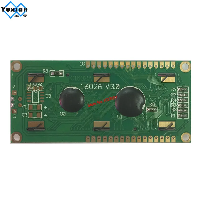 Modul Display karakter Inggris Cyrillic 16x2 1602 5V