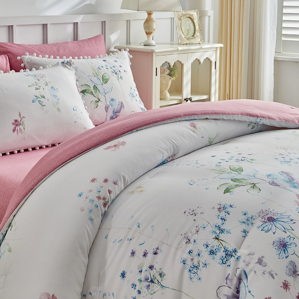 Duvet Cover Bedding Set Twin Full Queen King Size 135x200 Nordic Quilt Cover 240x220 Double Single Floral Ball Bed Linen 200x200