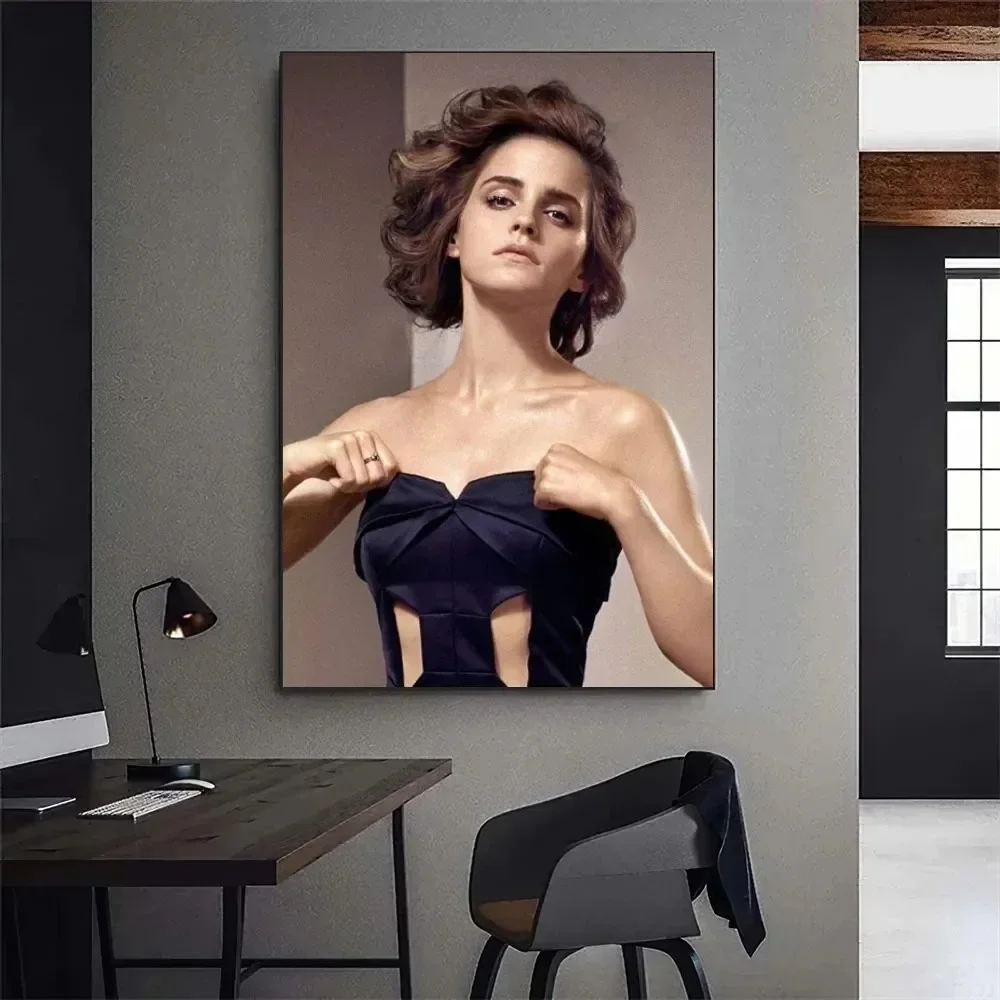 إيما واتسون ملصق معرض الجمالية قماش اللوحة ملصق جدار صورة فنية غرفة الديكور #4