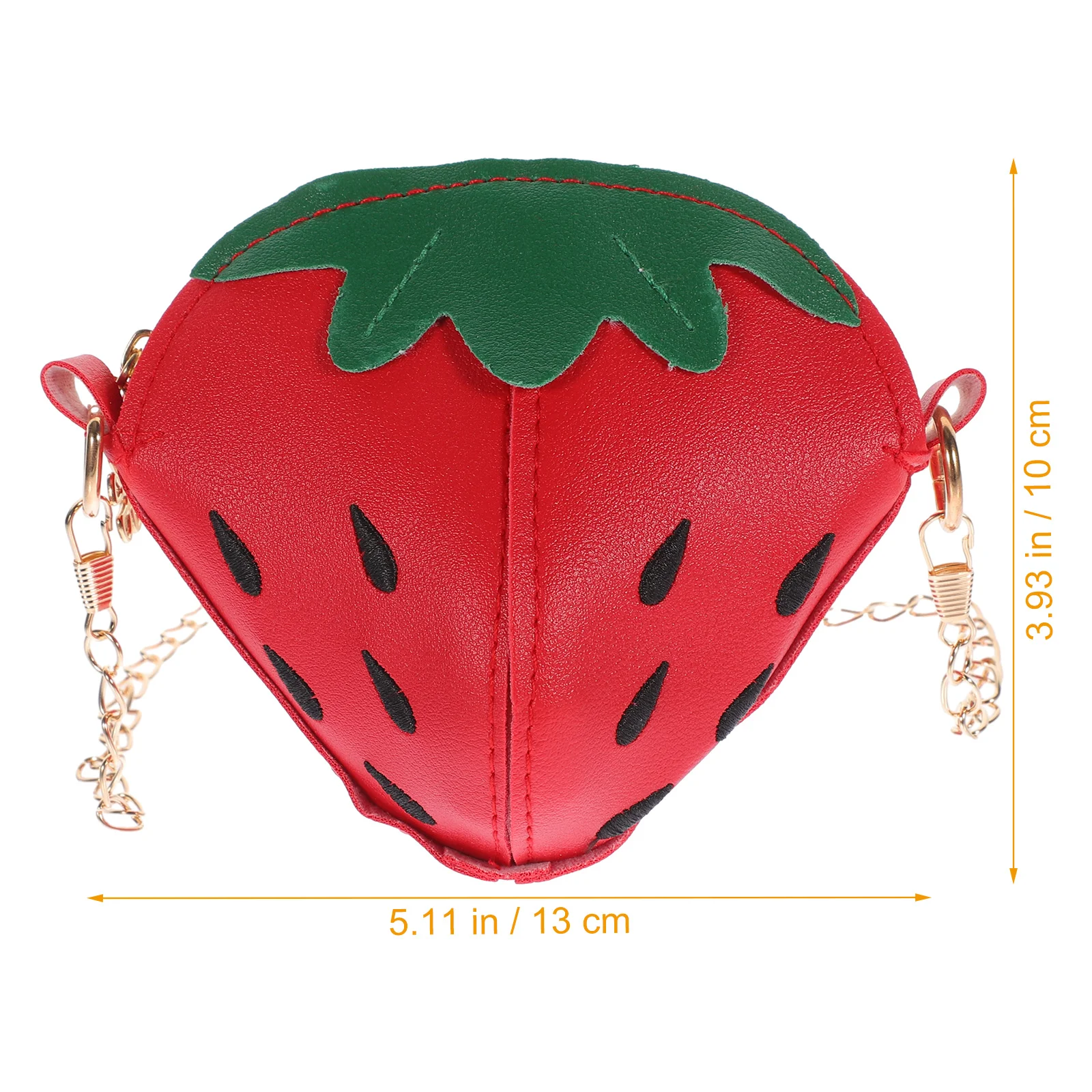 Strawberry Bag Kids Fruit Crossbody Shoulder Girls Purses Messenger Smooth Zipper Functional Accessories Fashion
