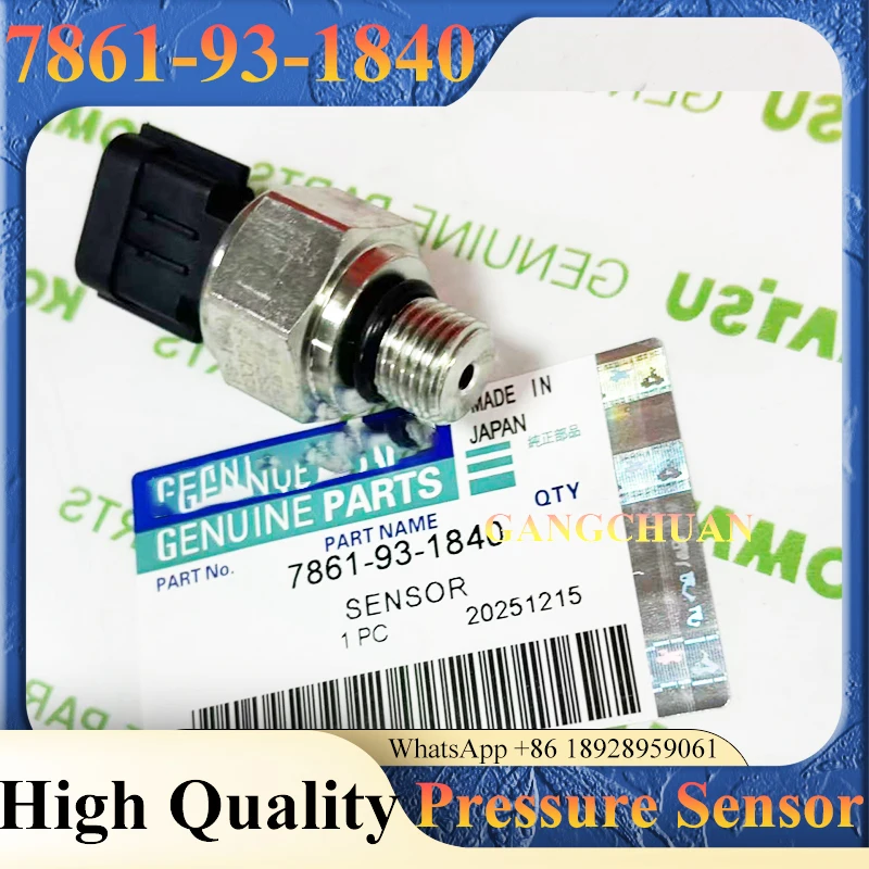 High Quality 7861-93-1840 7861-93-1812 Pressure Sensor Switch for Excavator  PC200-8 PC210-8 PC220-8
