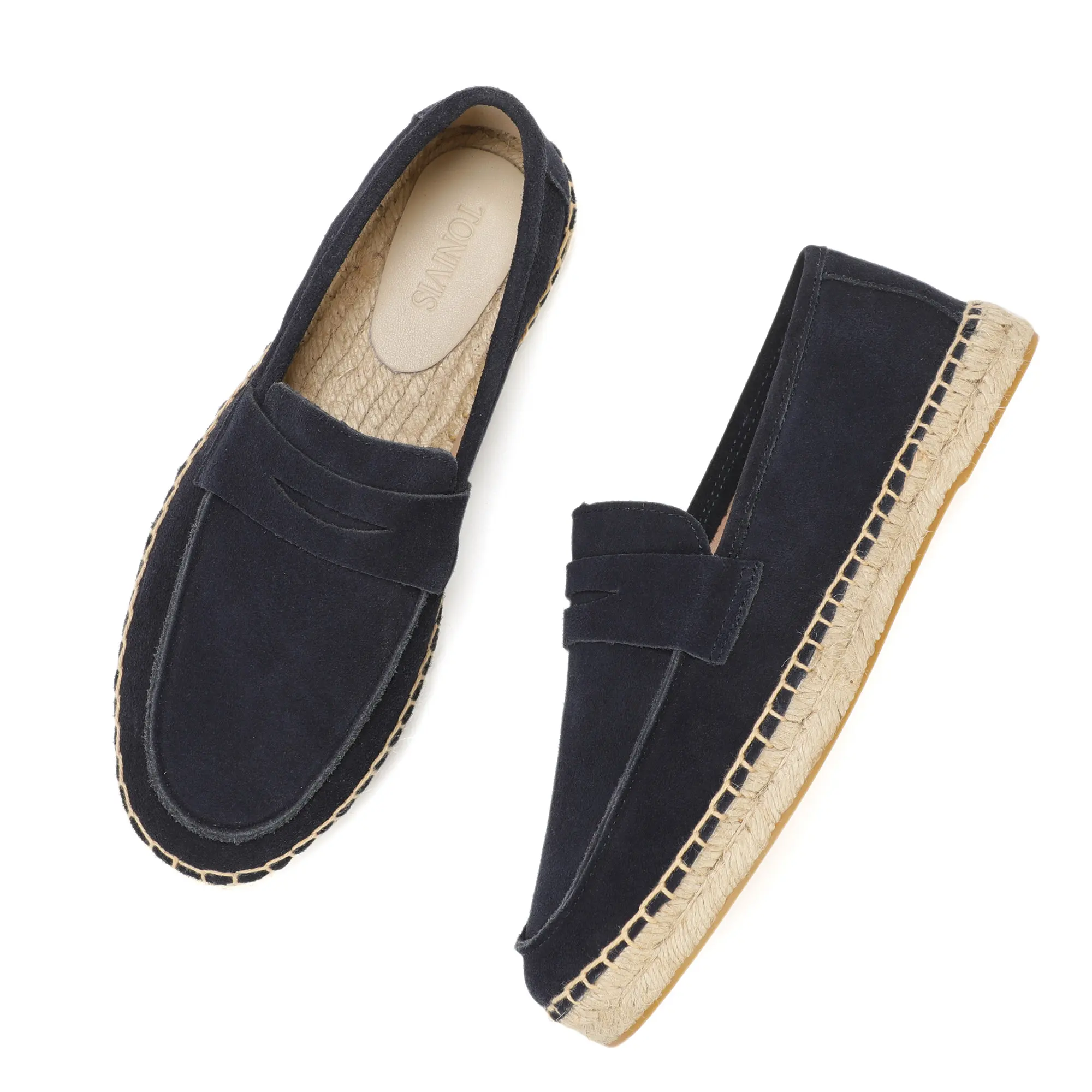 Womens Jute Espadrilles Slip On Loafers Image 24