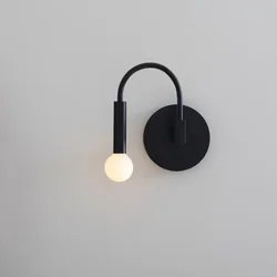 New Nordic Style Simple Black Fashion Creative Wall Lamp Bathroom Corridor Aisle Living Room Minimalist Bedroom Bedside Lamp