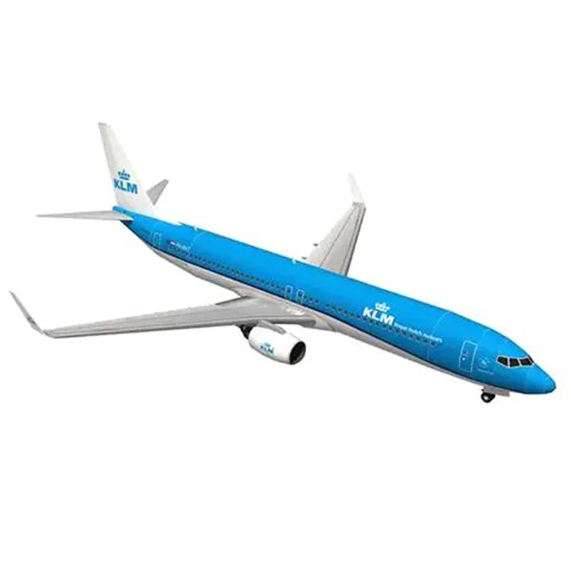 1:100 โบอิ้ง 737 เครื่องบิน Dutch Airlines 3D กระดาษ DIY ของเล่นทําด้วยมือ